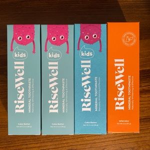 RiseWell toothpaste Kids 3x Regular 1x